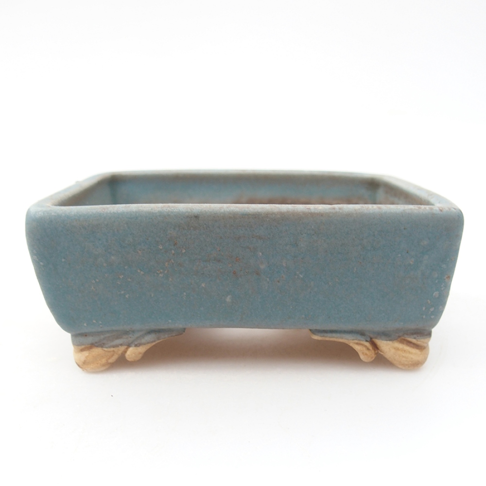 Keramická bonsai miska 10 x 8,5 x 4 cm, farba modra
