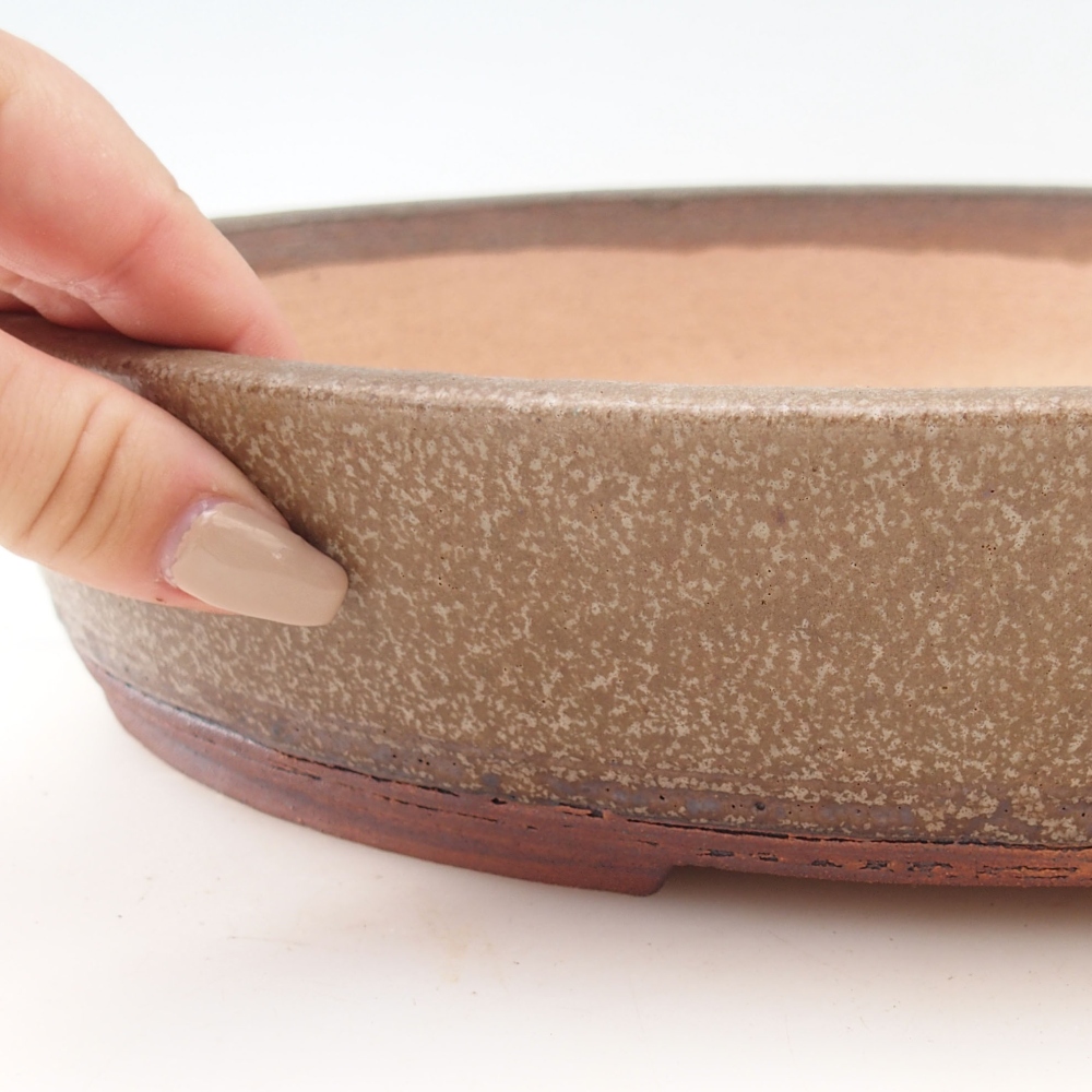 Miska na bonsaj 33 x 25,5 x 6,5 cm , farba hnedá