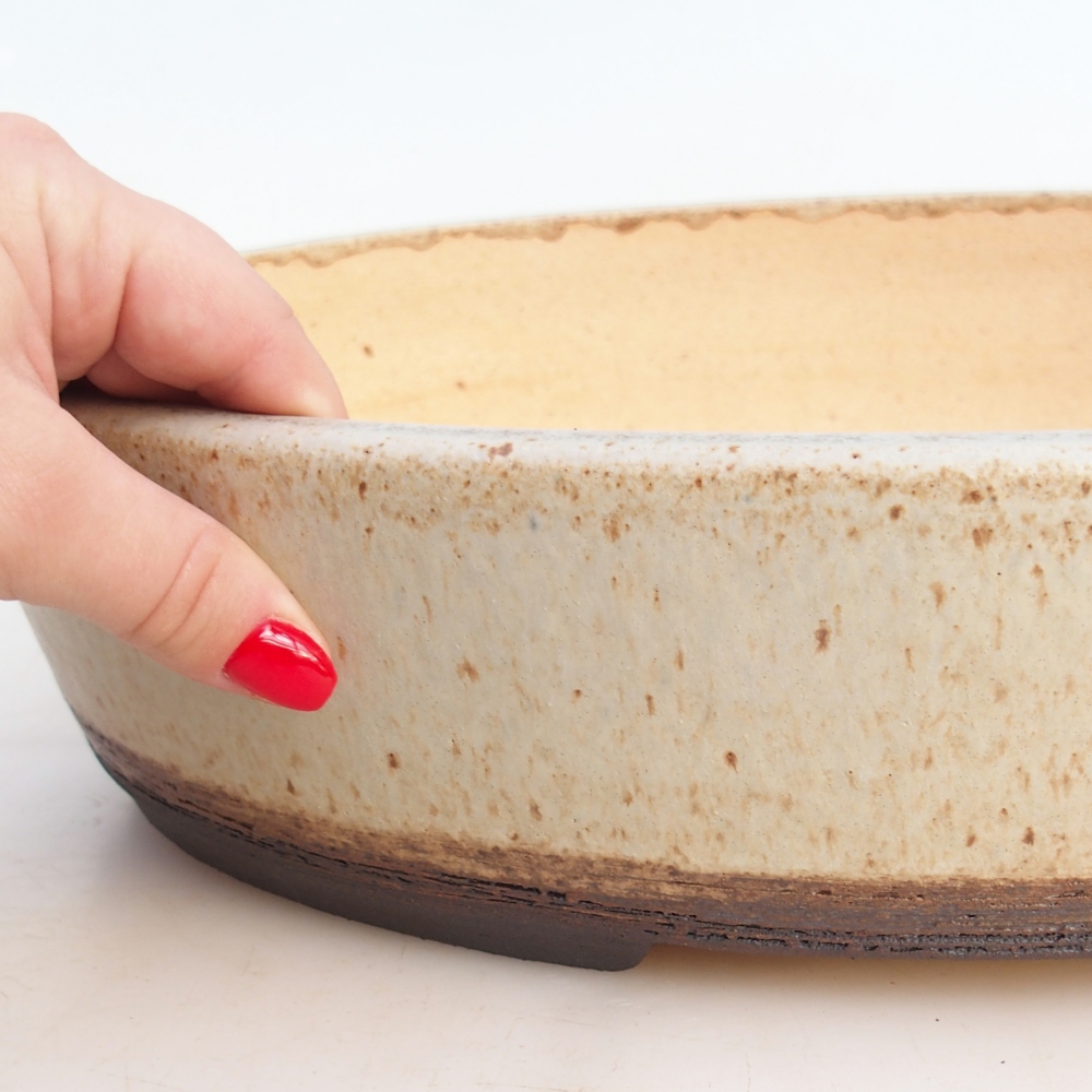 Miska na bonsaj 39 x 31 x 8 cm , farba béžová