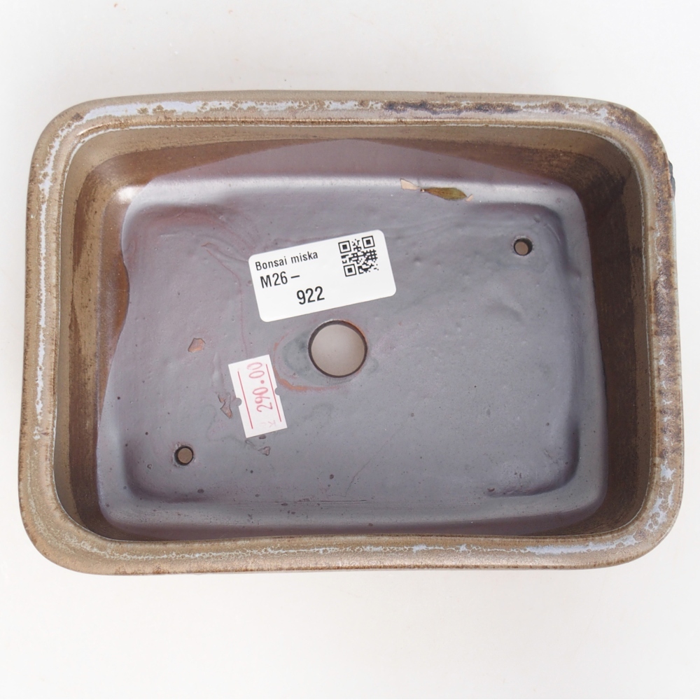 Keramická miska na bonsaje 16,5 x 12 x 5,5 cm, modrošedá
