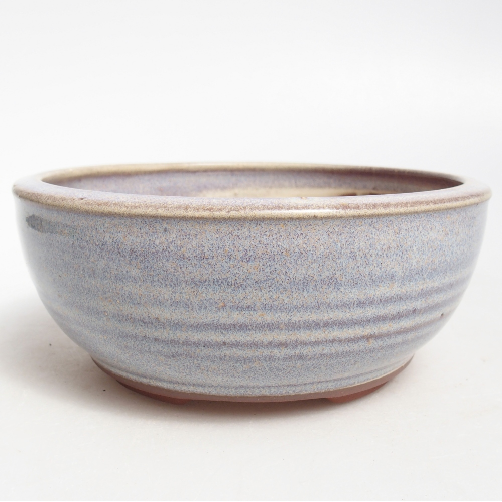 Keramická miska na bonsaje 15 x 15 x 6 cm, farba modrá