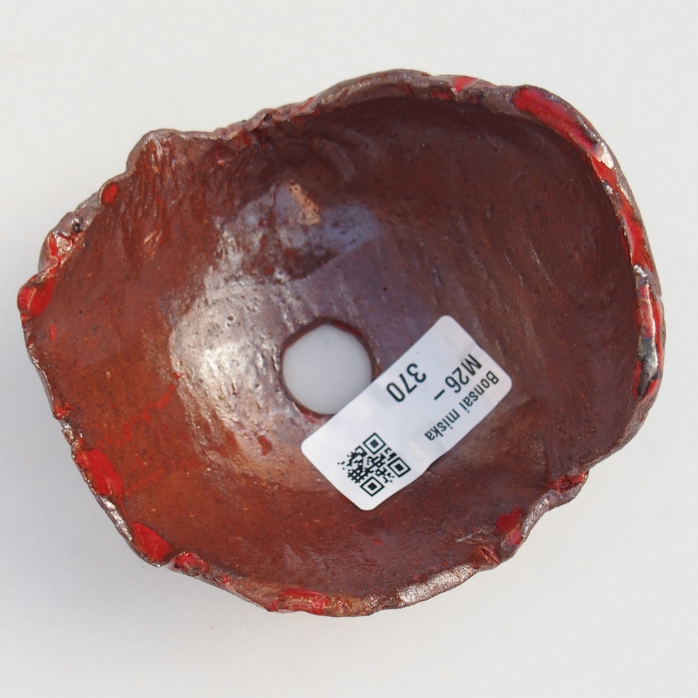 Keramická mušľa 10 x 9,5 x 5,5 cm , farba hnedá