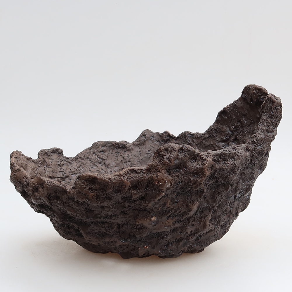 Keramická škrupina 23 x 20,5 x 16 cm, farba hnedá