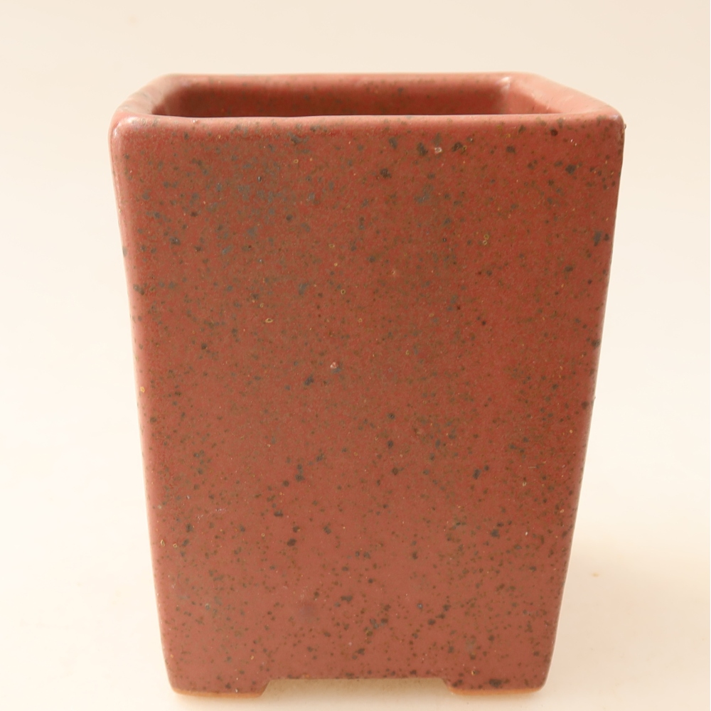Keramická miska na bonsaje 7,5 x 7,5 x 10 cm, farba ružová