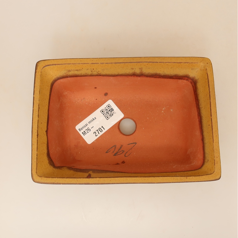 Keramická miska  14,5 x 10 x 5 cm, farba žltá