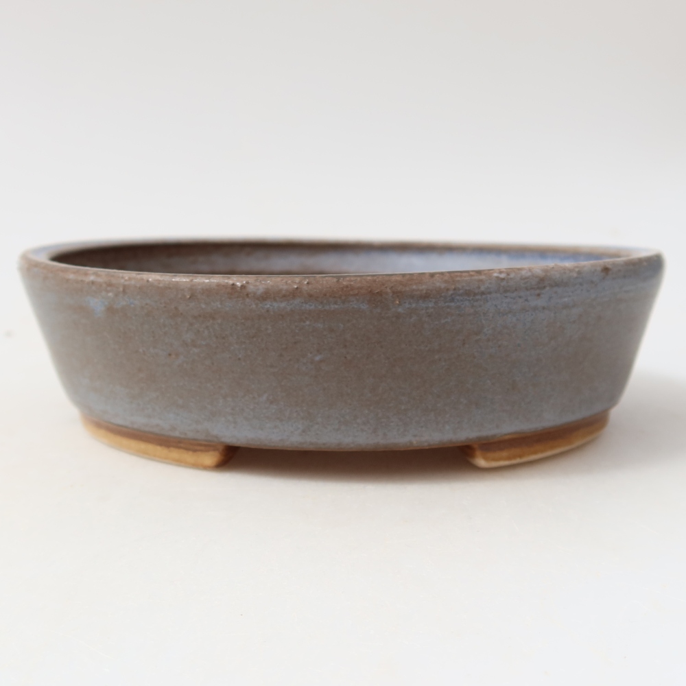 Keramická miska na bonsai 15 x 14 x 4 cm, farba modrá