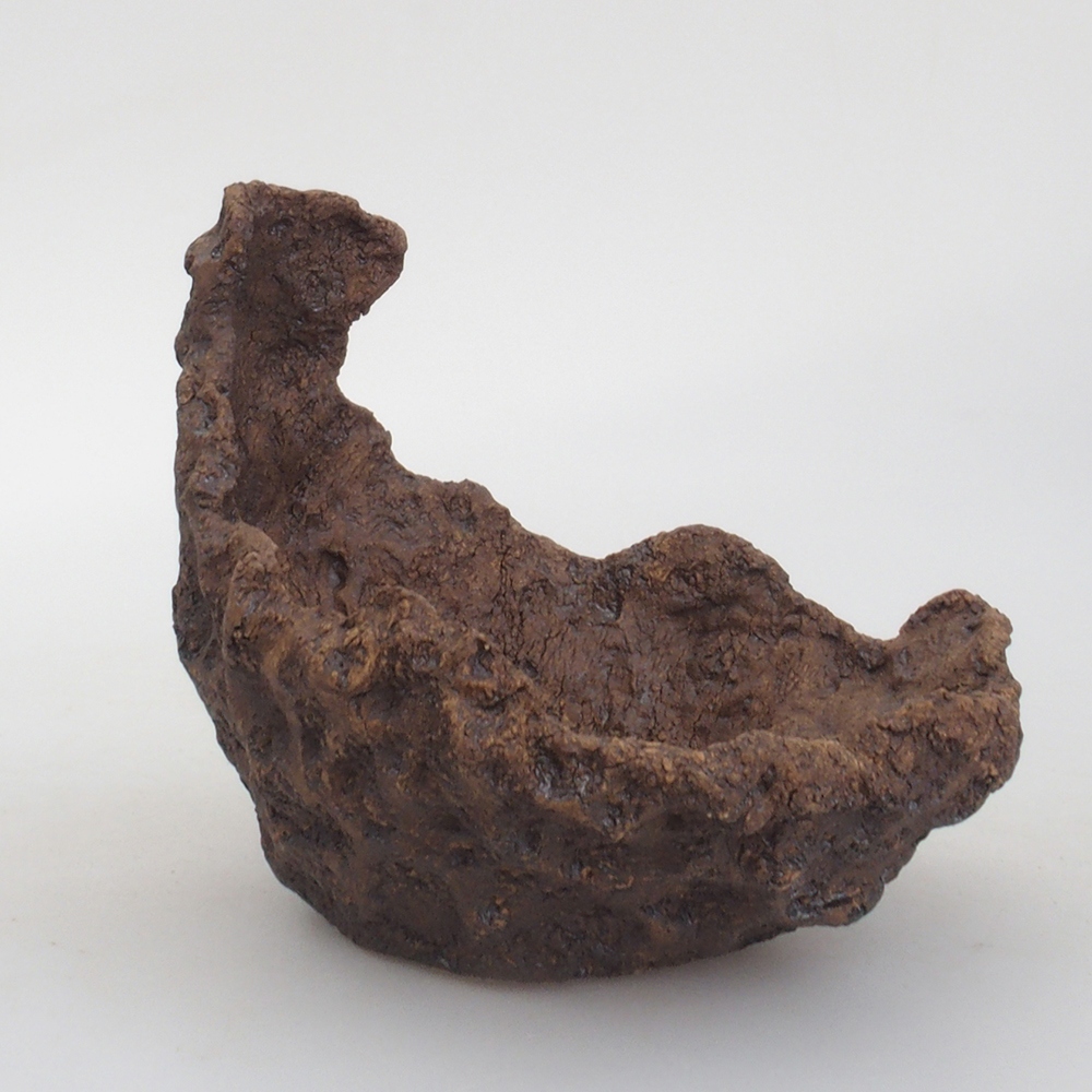 Keramická Škrupina 13,5 x 11 x 13 cm , farba hnedá