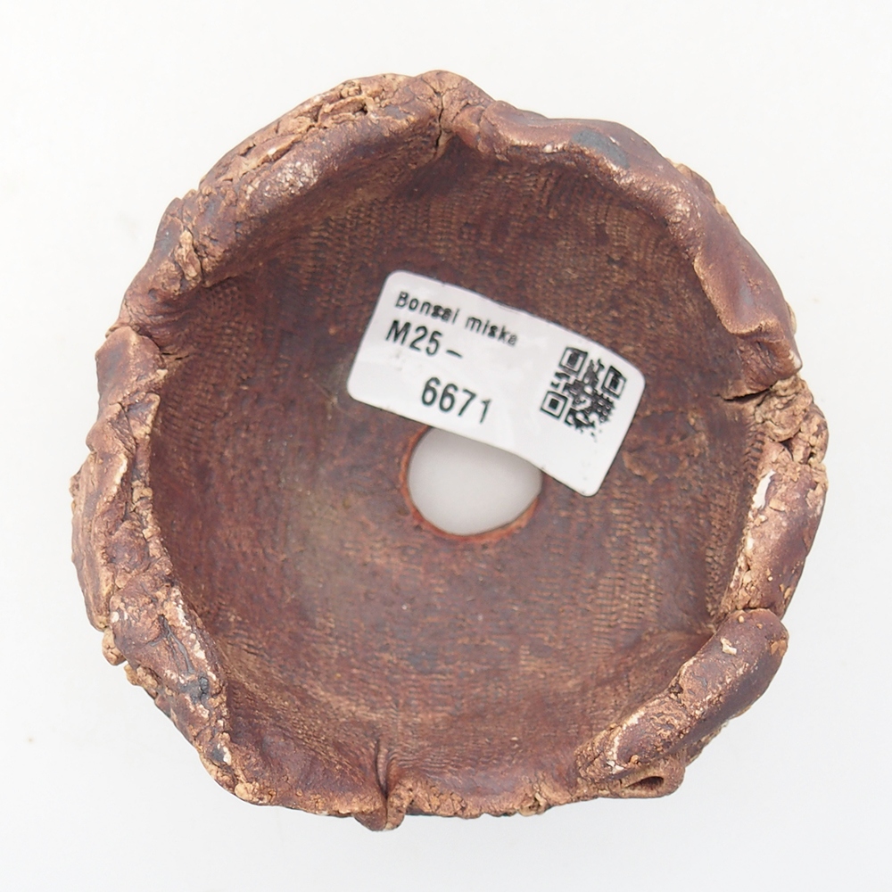 Keramická mušľa 9 x 8,5 x 6,5 cm , farba hnedá