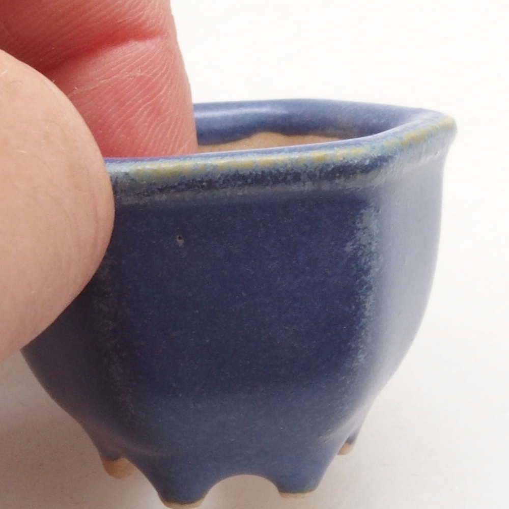 Mini bonsai miska 4 x 3,5 x 3 cm, farba modrá