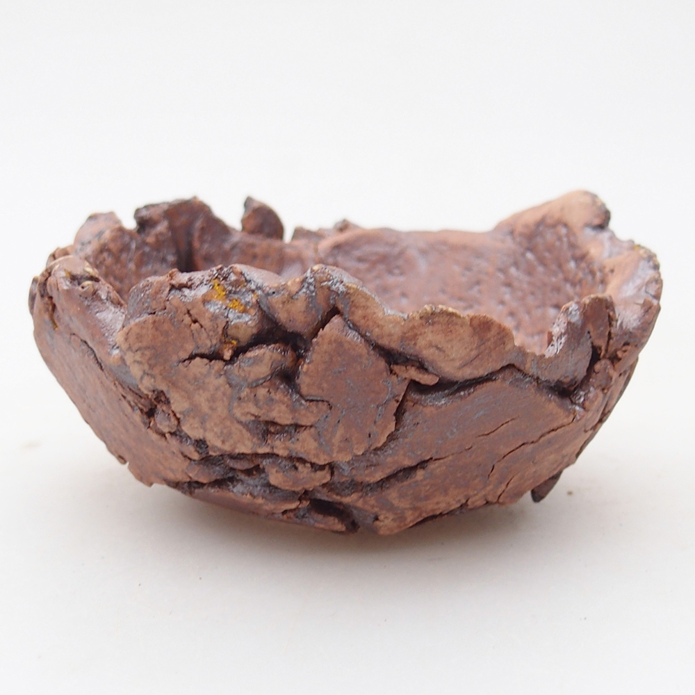 Keramická mušľa 9 x 8,5 x 4,5 cm , farba hnedá