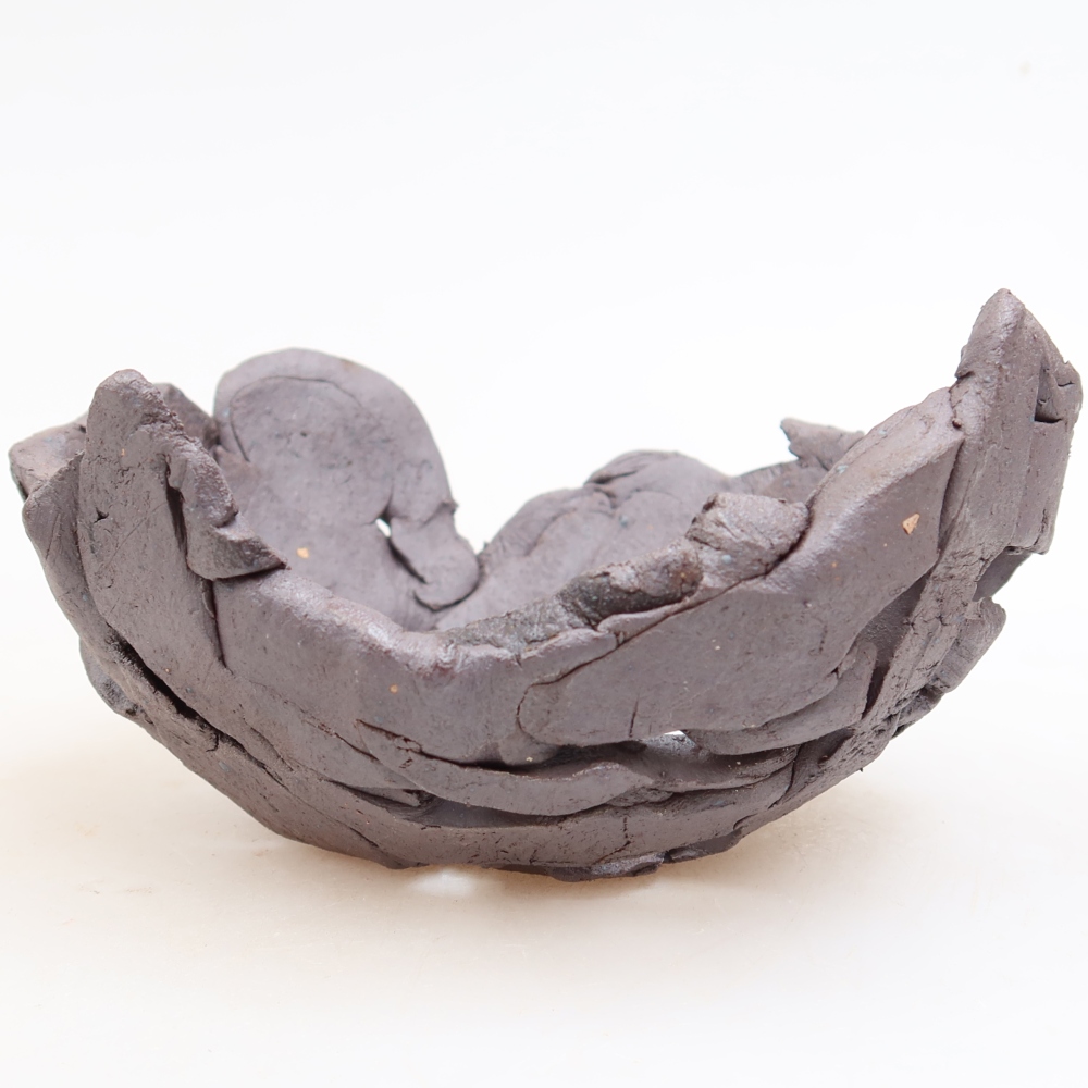 Keramická škrupina  13,5 x 13,5 x 7 cm, farba: kovová
