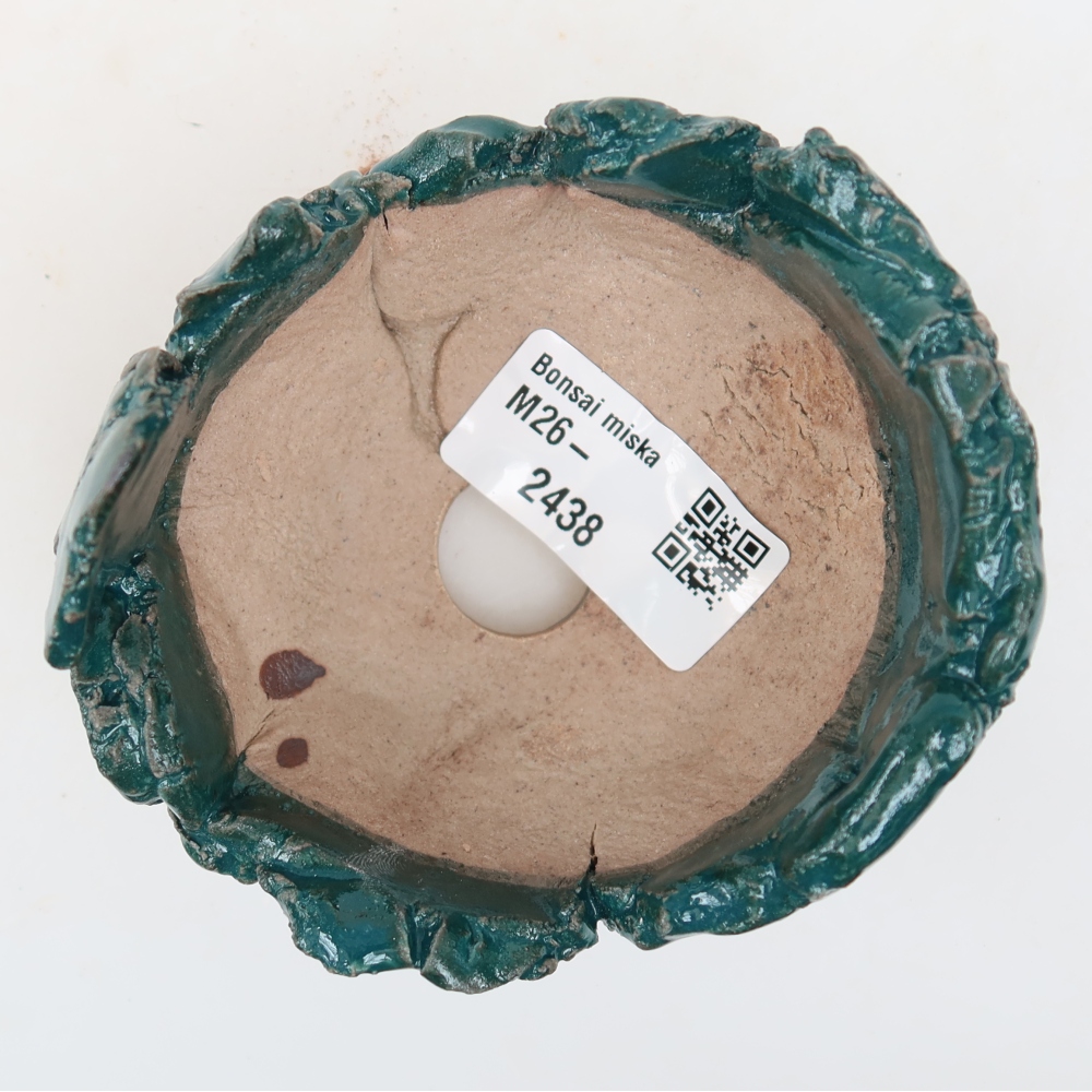 Keramická škrupina  9 x 8,5 x 6,5 cm, farba zelená