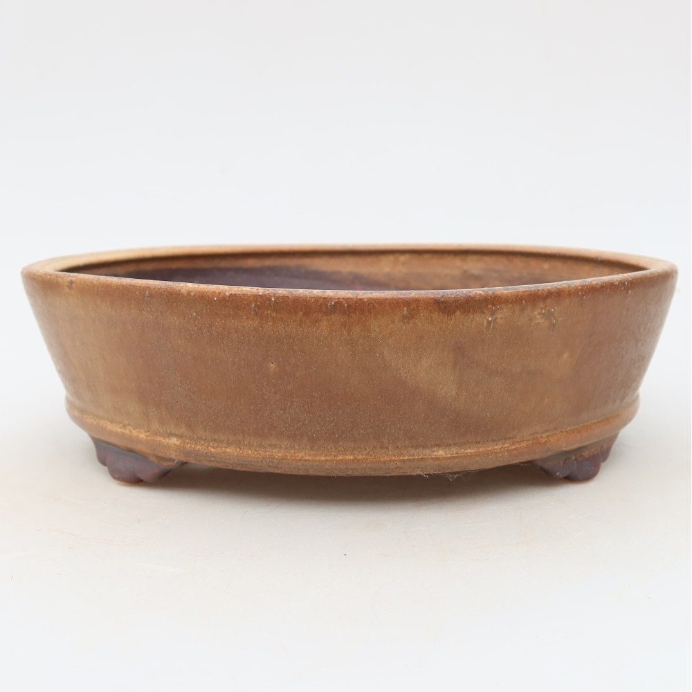 Keramická miska na bonsaje 21,5 x 21,5 x 6 cm, farba ružová