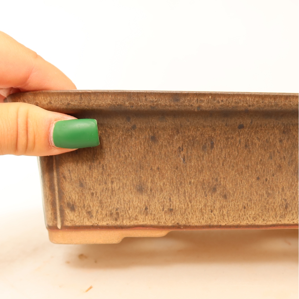 Keramická miska  20 x 15,5 x 5,5 cm, farba hnedá