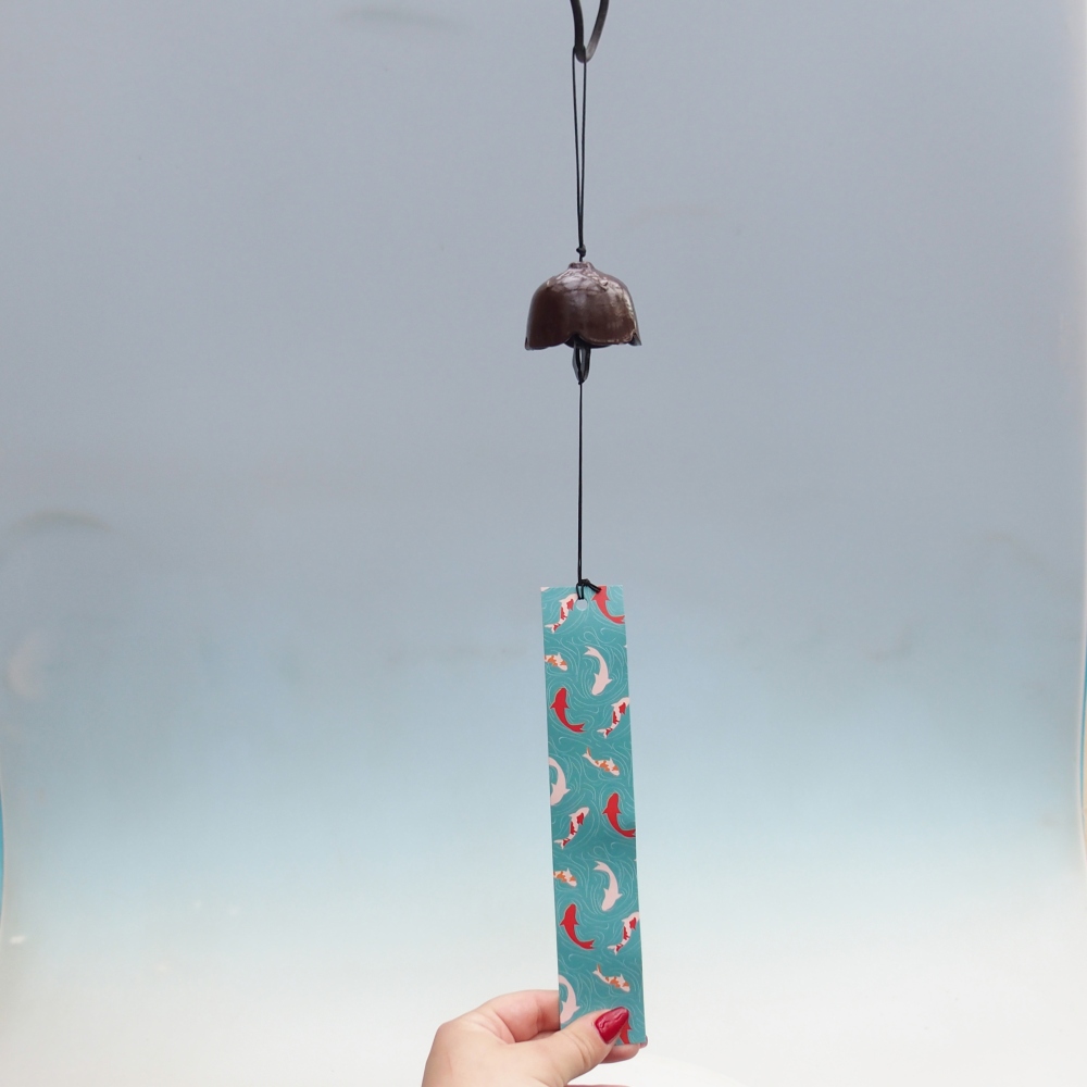 Kovový zvonček do vetra, farba hnedá