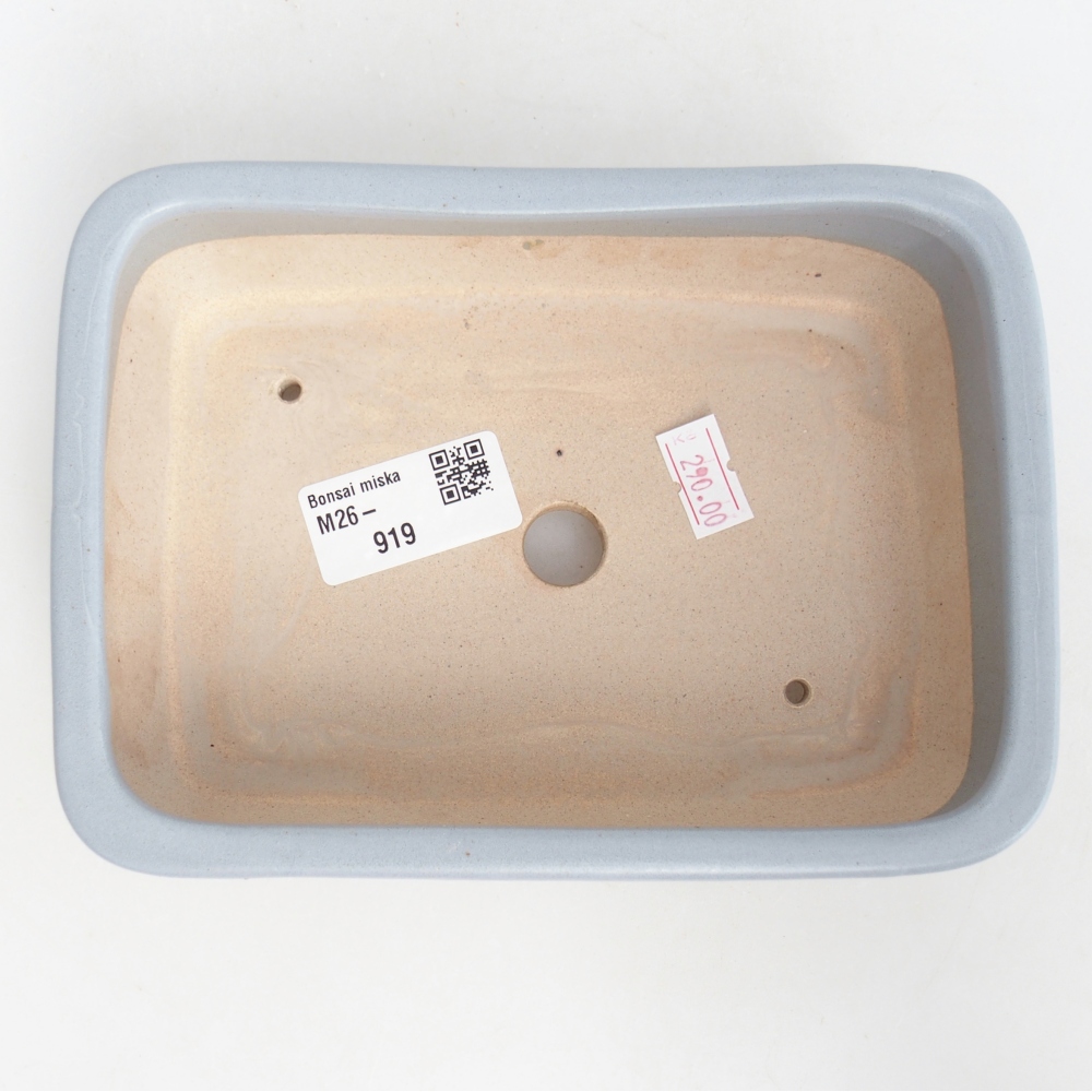 Keramická miska na bonsaje 16,5 x 12 x 5,5 cm, farba modrá