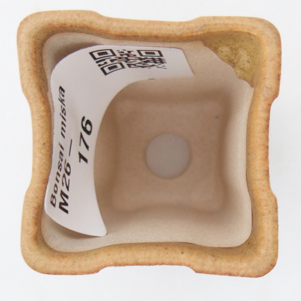 Mini bonsajová miska 3,5 x 3,5 x 5,5 cm, hnedá