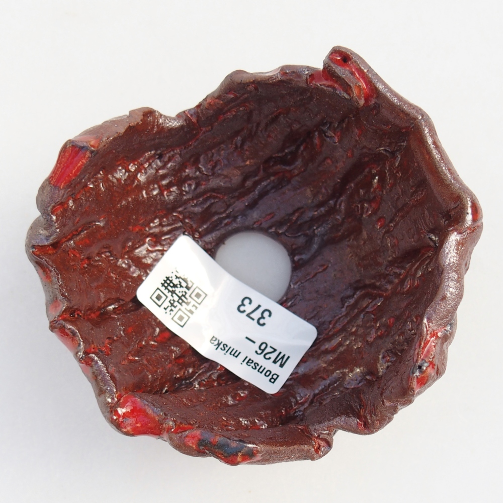 Keramická mušľa 8 x 8 x 5,5 cm , farba hnedá