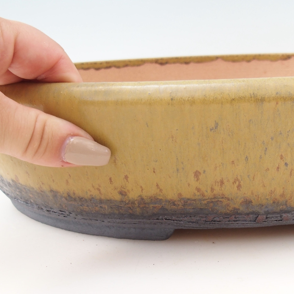 Miska na bonsaj 32 x 25 x 7,5 cm , farba žltá