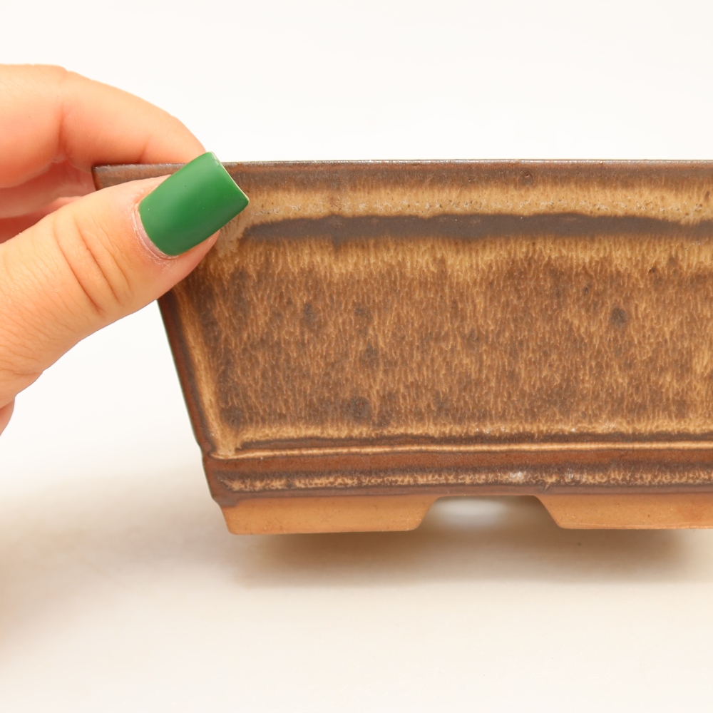 Keramická miska  14,5 x 12,5 x 7 cm, farba hnedá