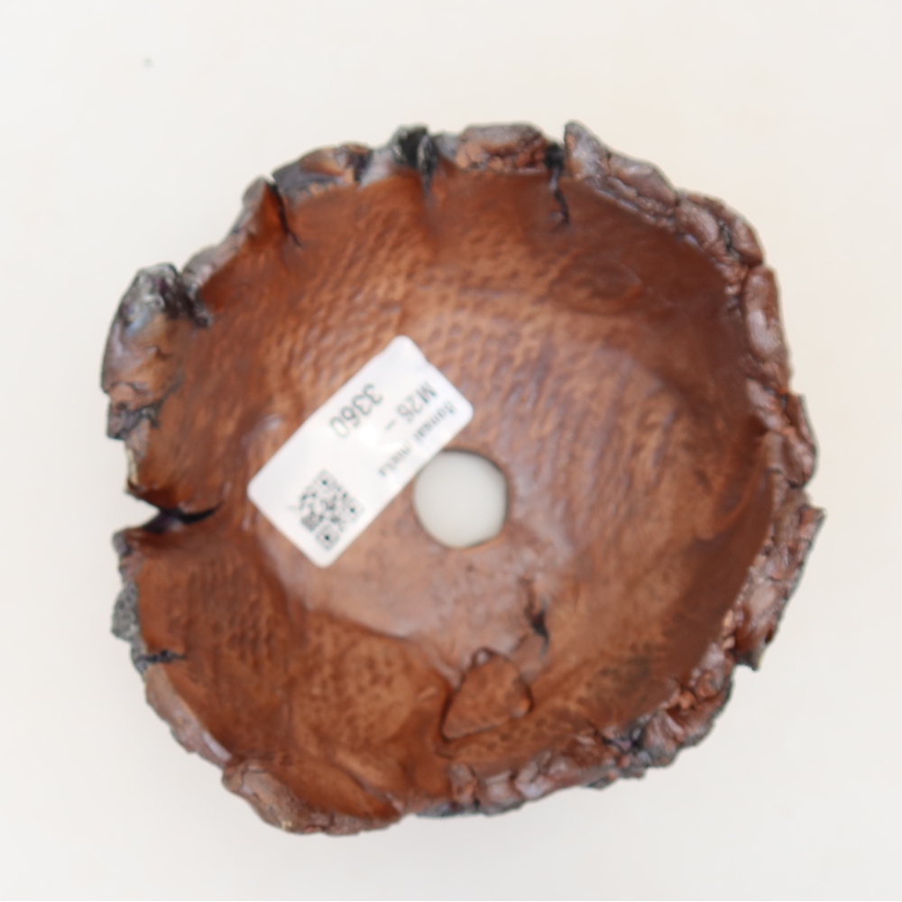 Keramická škrupina 11 x 11 x 7 cm, farba hnedá