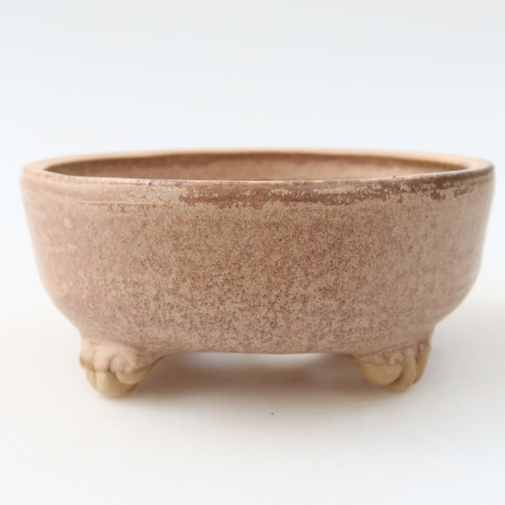Keramická miska na bonsaje 10,5 x 10,5 x 4 cm, farba ružová