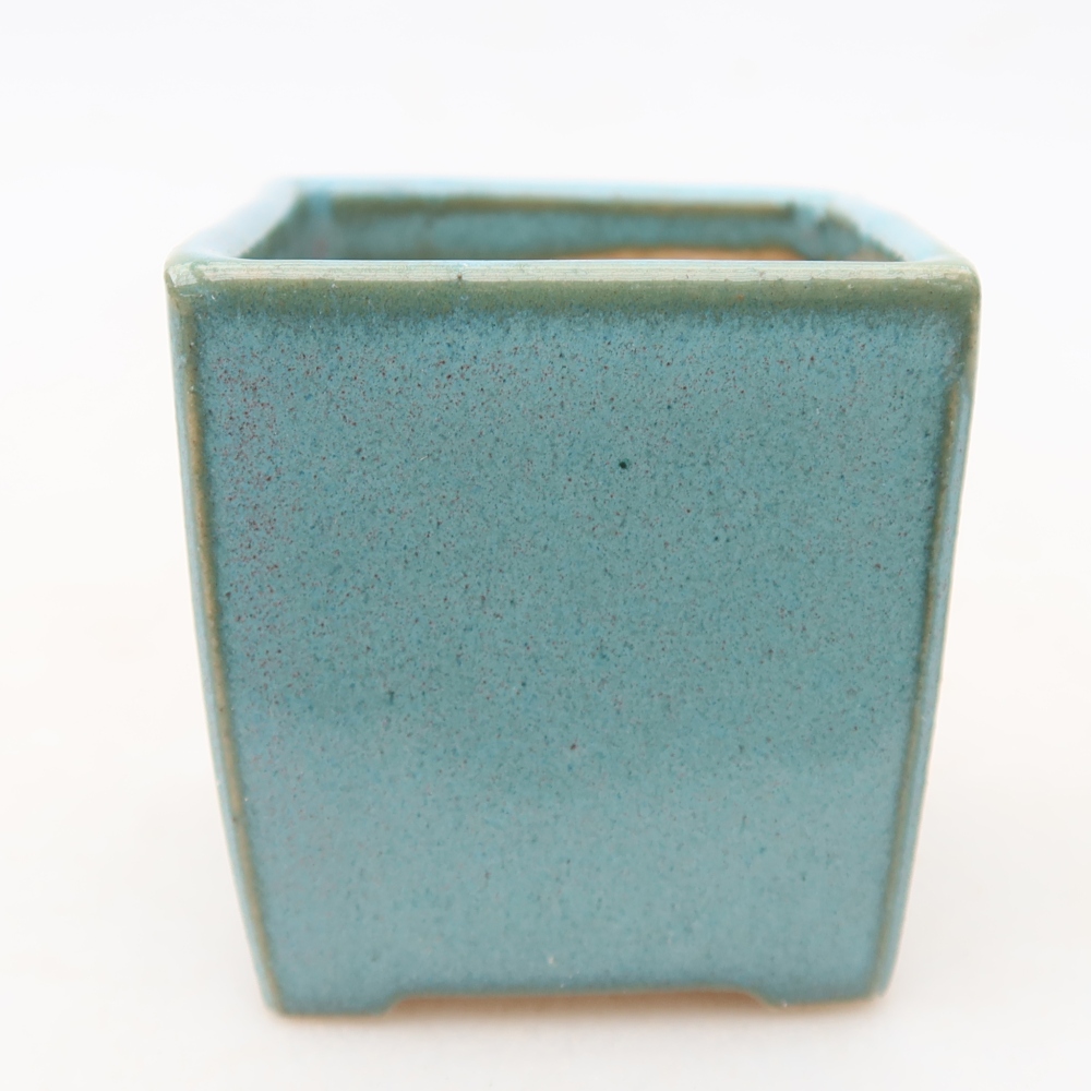 Keramická miska na bonsai 4,5 x 4,5 x 5 cm, farba modrá