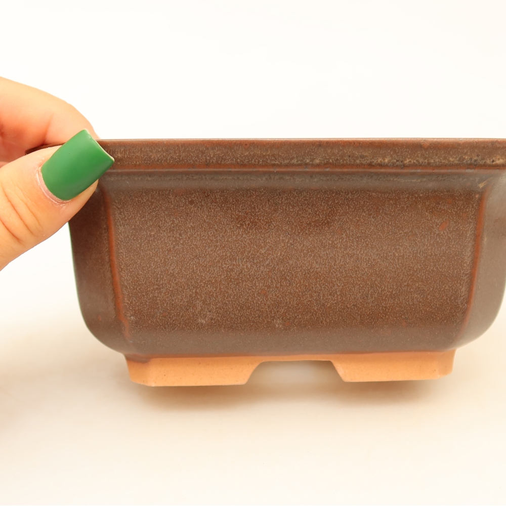 Keramická miska  15 x 12 x 7 cm, farba hnedá