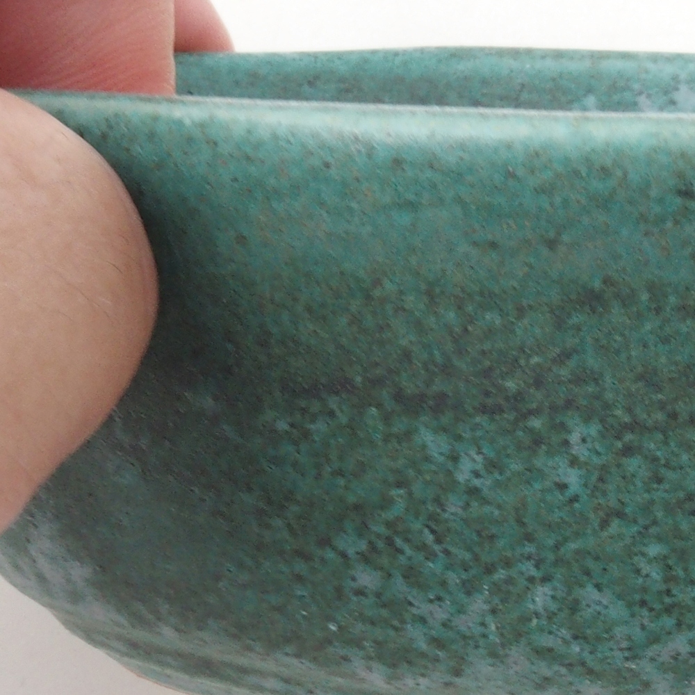 Bonsai miska H05 – 11 x 8 x 4 cm. - zelená