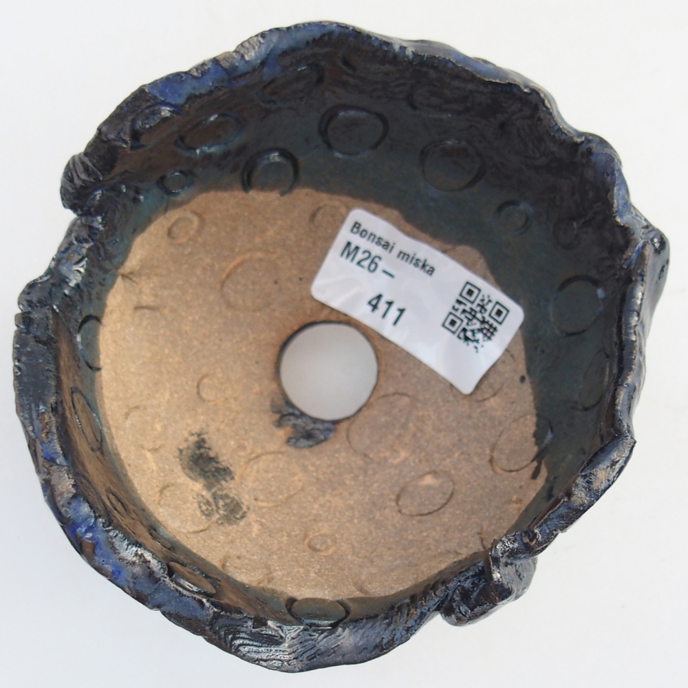 Keramická mušľa 10 x 9,5 x 8 cm , farba modrá