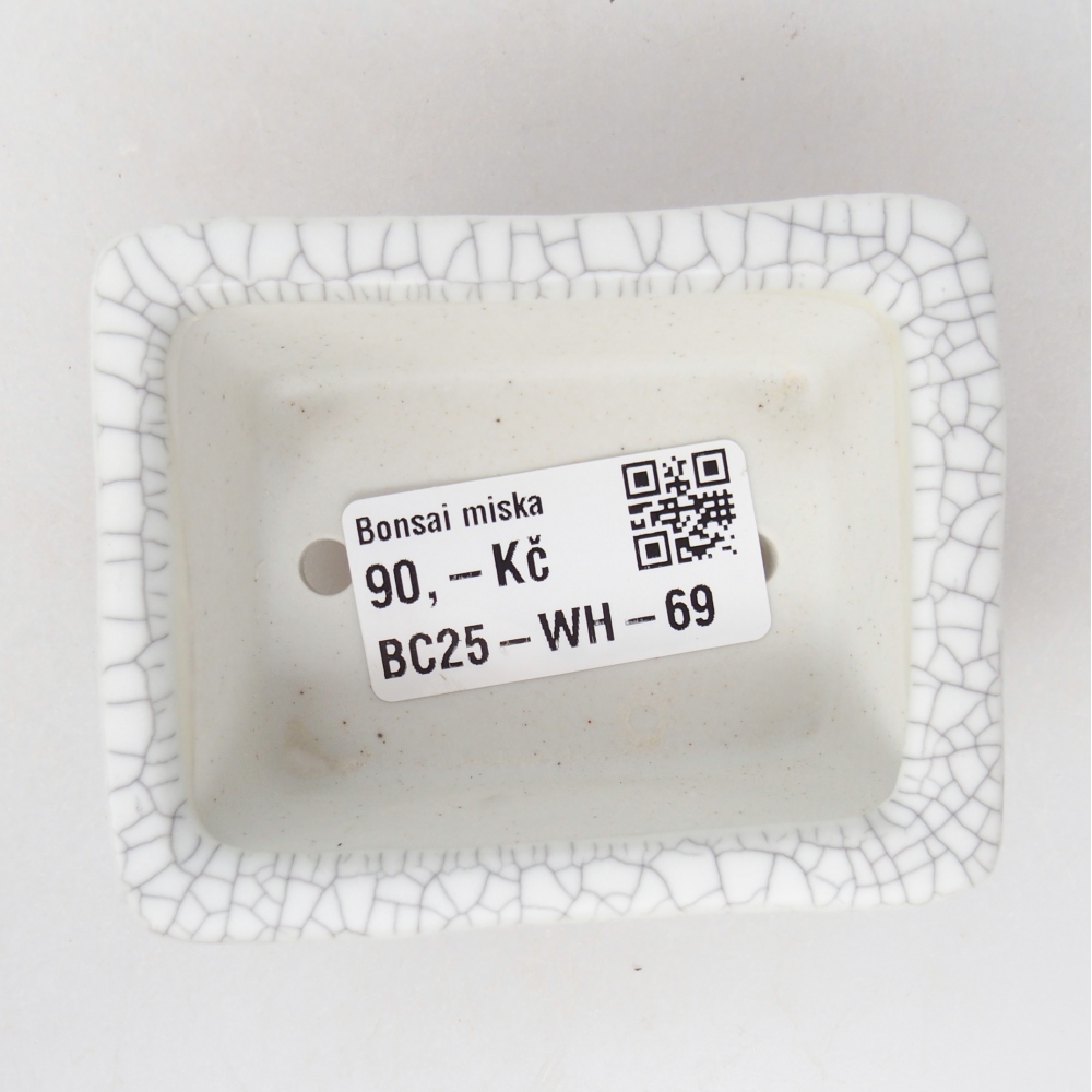 Mini bonsajová miska 8 x 6,5 x 3,5 cm, farba raku