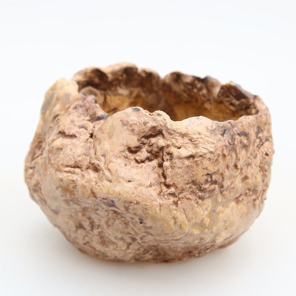 Keramická škrupina  6 x 5,5 x 6 cm, farba hnedá
