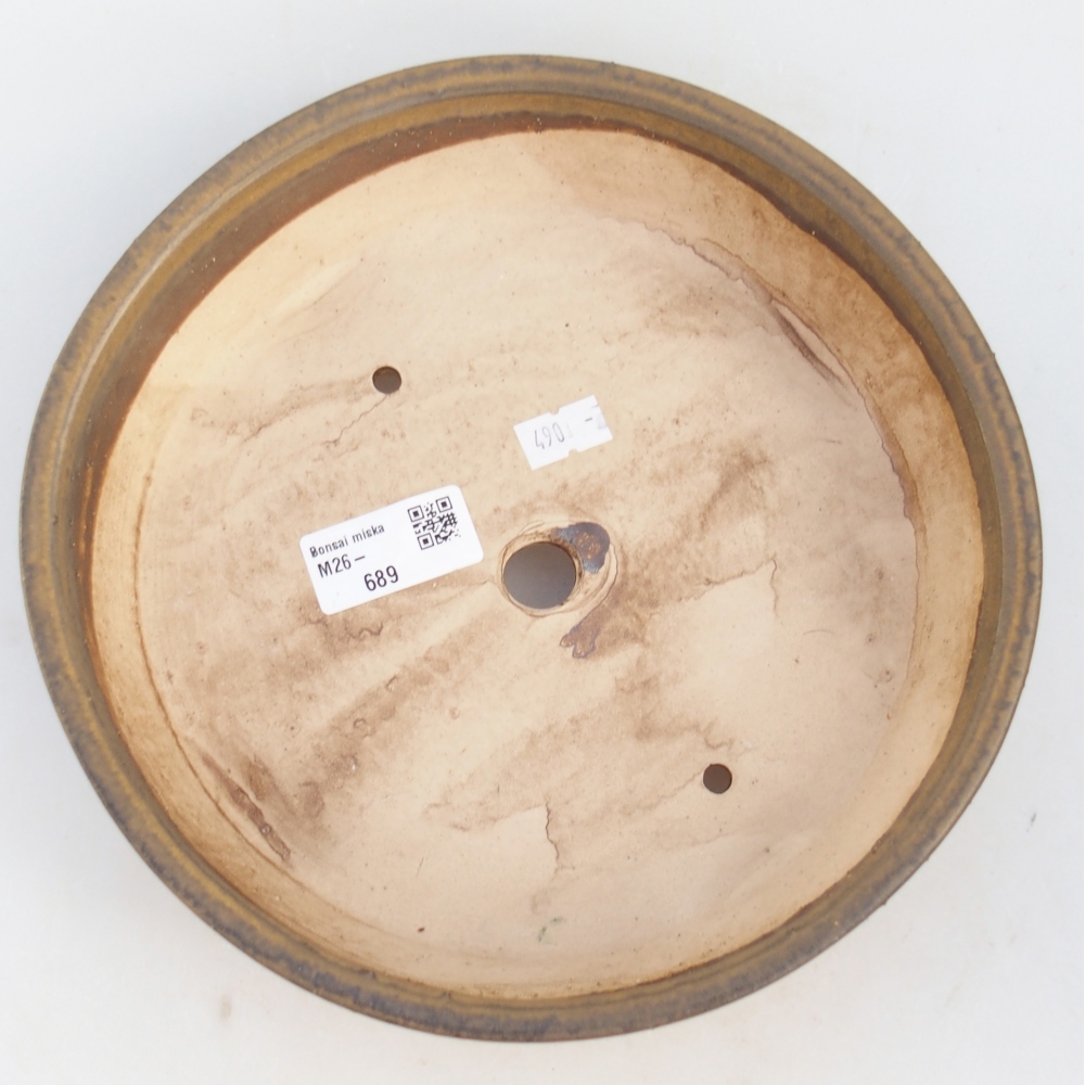 Keramická bonsajová miska 25 x 20 x 7,5 cm, zelená