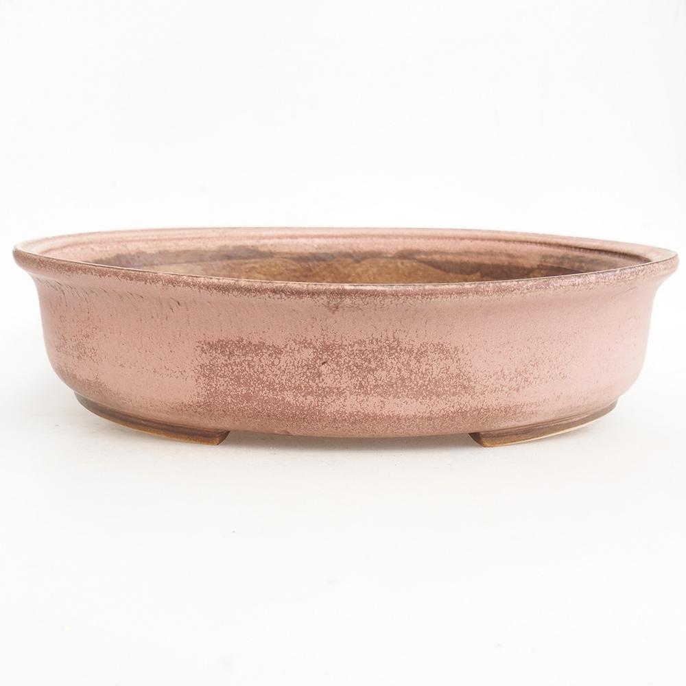 Keramická bonsajová miska 32,5 x 28 x 7,5 cm, ružová