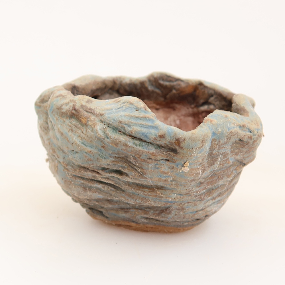 Keramická škrupina  5,5 x 5,5 x 4,5 cm, farba modrá