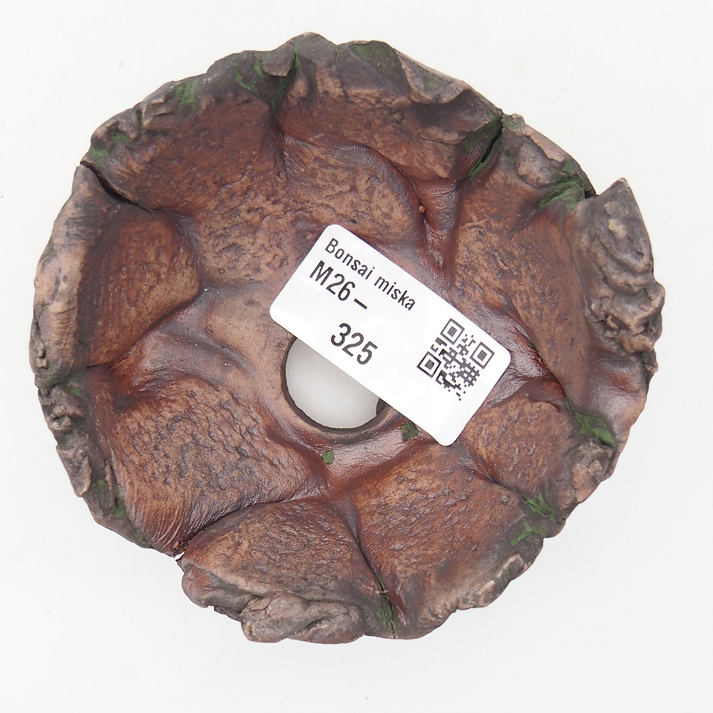 Keramická mušľa 8,5 x 6 x 6,5 cm , farba zelená