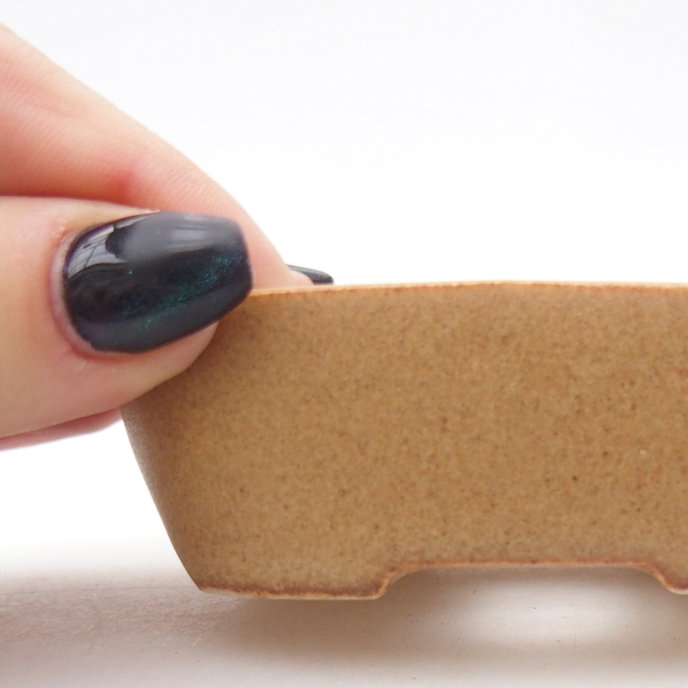 Mini bonsajová miska 8,5 x 6 x 2,5 cm, hnedá