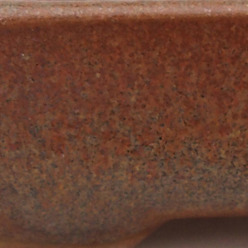 Keramická bonsai miska 10 x 8 x 2 cm, farba hnedá