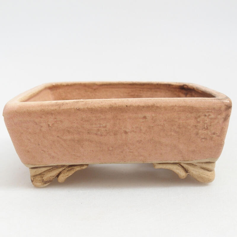 Keramická bonsai miska 10 x 8 x 3,5 cm, farba ružová