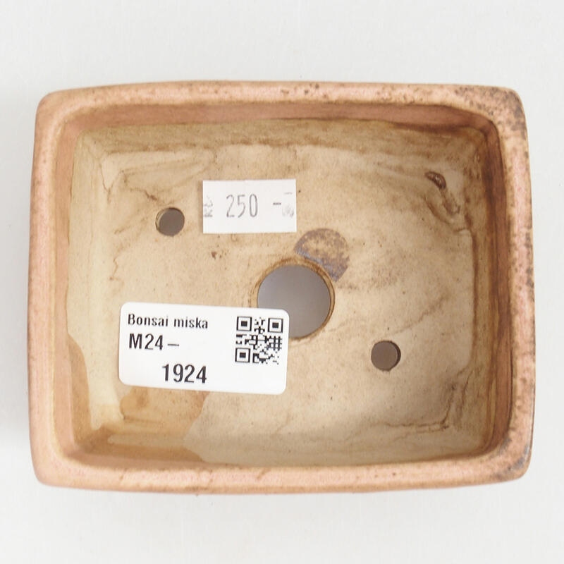 Keramická bonsai miska 10 x 8 x 3,5 cm, farba ružová