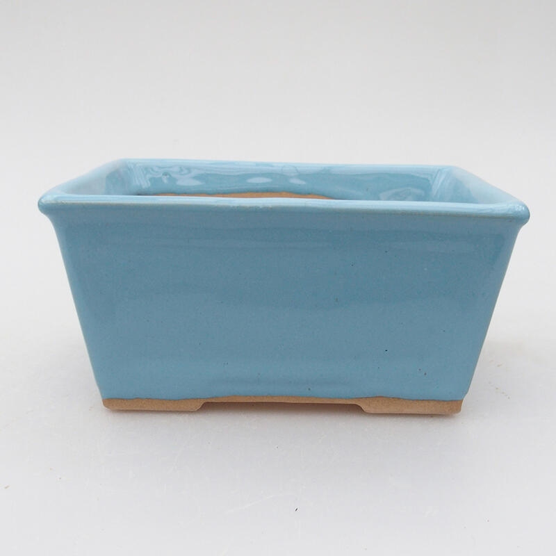 Keramická bonsai miska 11,5 x 9 x 5,5 cm, farba modrá