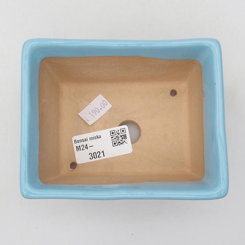 Keramická bonsai miska 11,5 x 9 x 5,5 cm, farba modrá