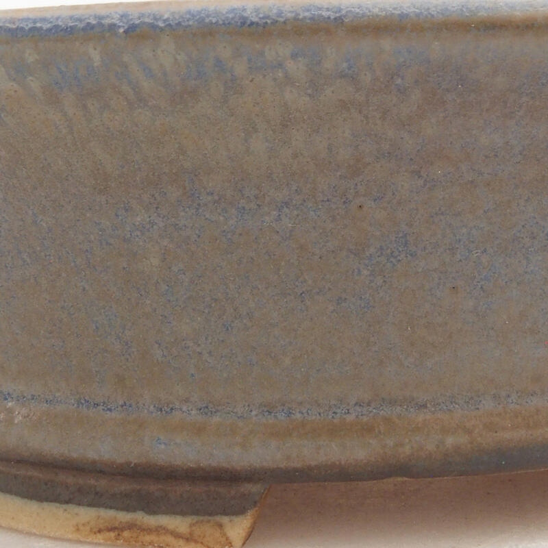 Keramická bonsai miska 12,5 x 11,5 x 4 cm, farba modrá