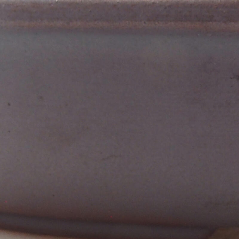 Keramická bonsai miska 12 x 8,5 x 3 cm, farba kovová