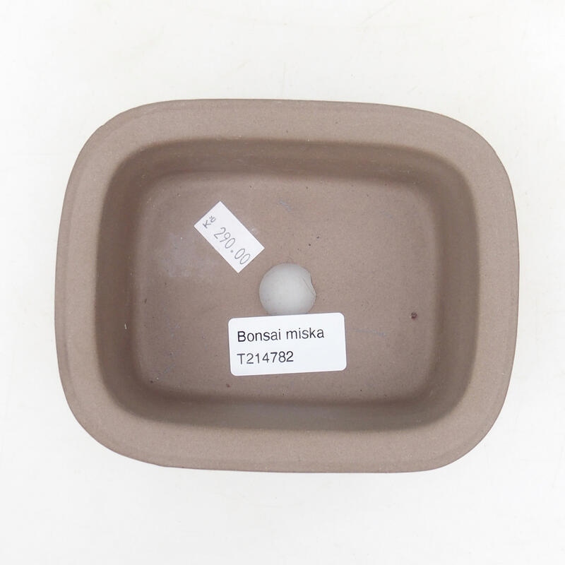 Keramická bonsai miska 13,5 x 11 x 5,5 cm, farba režná