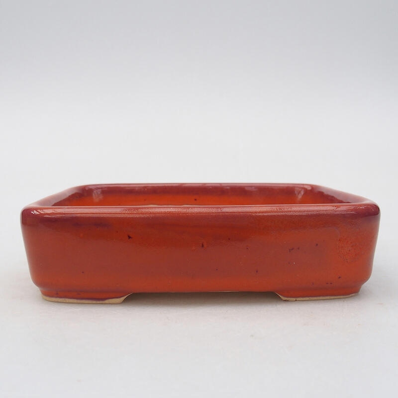 Keramická bonsai miska 13 x 10 x 3,5 cm, farba ružová