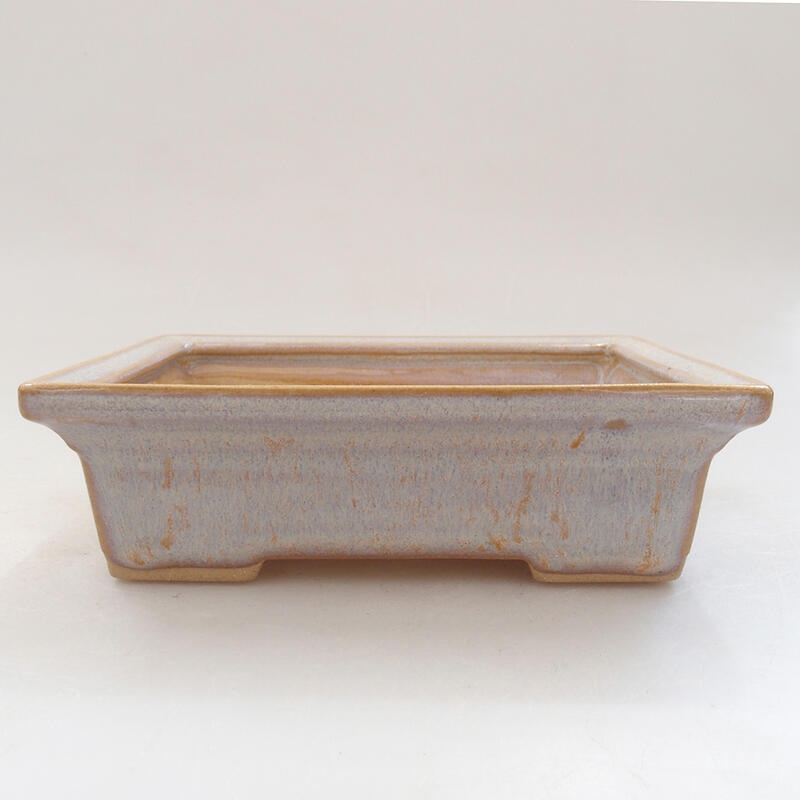 Keramická bonsai miska 13 x 10 x 4 cm, farba šedá
