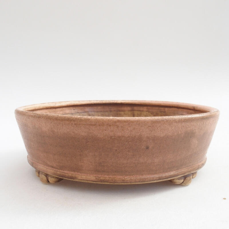 Keramická bonsai miska 15,5 x 15,5 x 5 cm, farba ružová