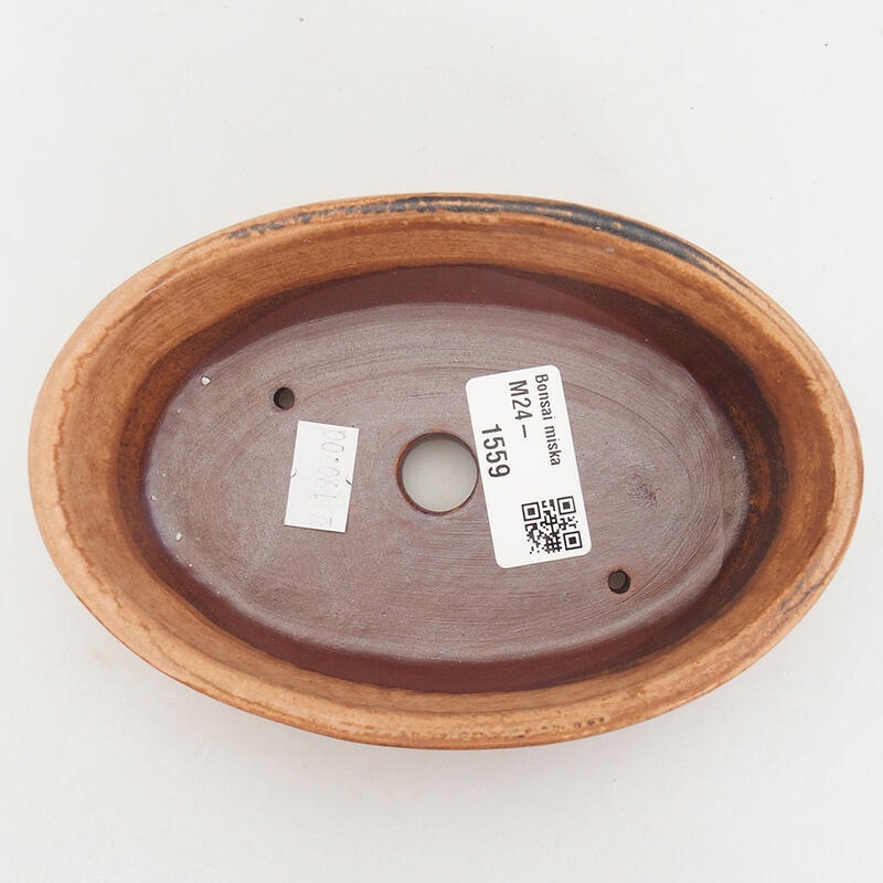 Keramická bonsai miska 15 x 10 x 4,5 cm, farba ružová