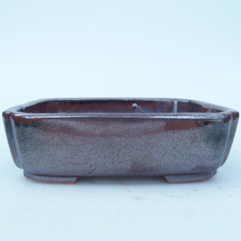 Keramická bonsai miska 15 x 12 x 4,5 cm, farba hnedá